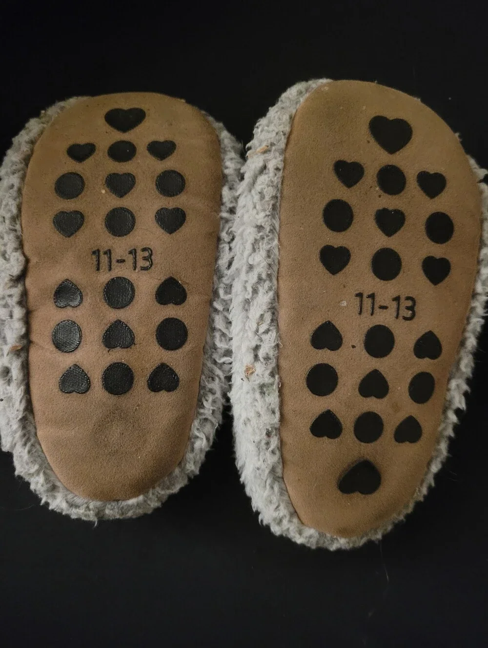 Cozylook Gray Bunny Slippers Size 11-13